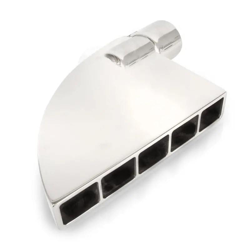 Stainless Works Boxxter Exhaust Tips – 2.25" Id Inlet, 1.5" X 8.5" Rectangular, 90° Bend 1