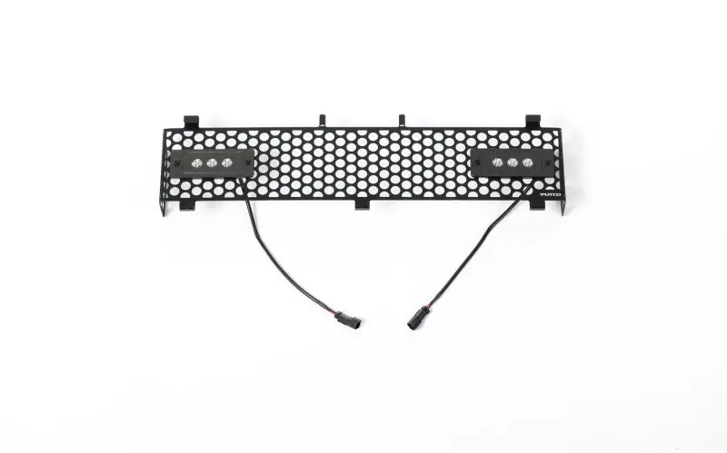 Putco Stainless Steel Black Punch Grille Inserts With Dual 6-Inch Light Bars For 2011–2016 Ford Super Duty 1