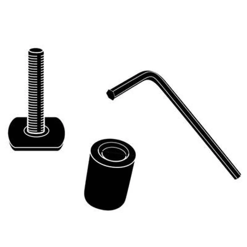 Thule T-Track Adapter Kit — Universal Mounting System For Aluminum Roof Bars — Black 1