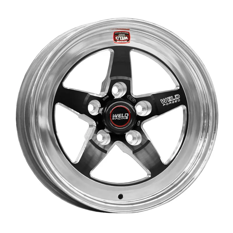 Weld S71 15X12.33 Black Racing Wheel – 5X4.75 Bolt Pattern, 3.5" Backspace, Medium Pad, Non-Beadlock 1