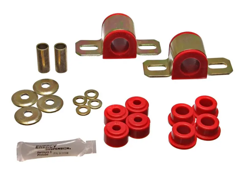 Energy Suspension Front Sway Bar Bushing Kit – 24Mm Red Polyurethane With End Link Bushings For 1984–2001 Jeep Cherokee 1
