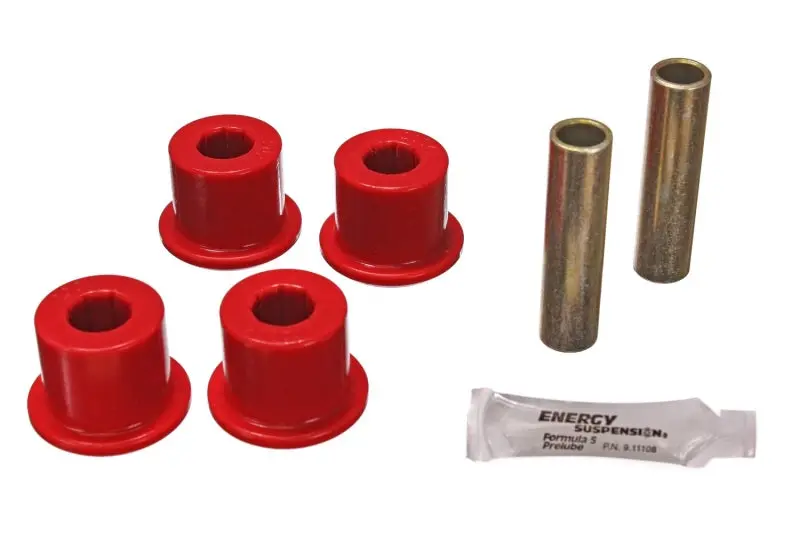 Energy Suspension Rear Frame Shackle Bushings For Chevrolet Pickup Trucks – 1.5" Od, Red Polyurethane 1