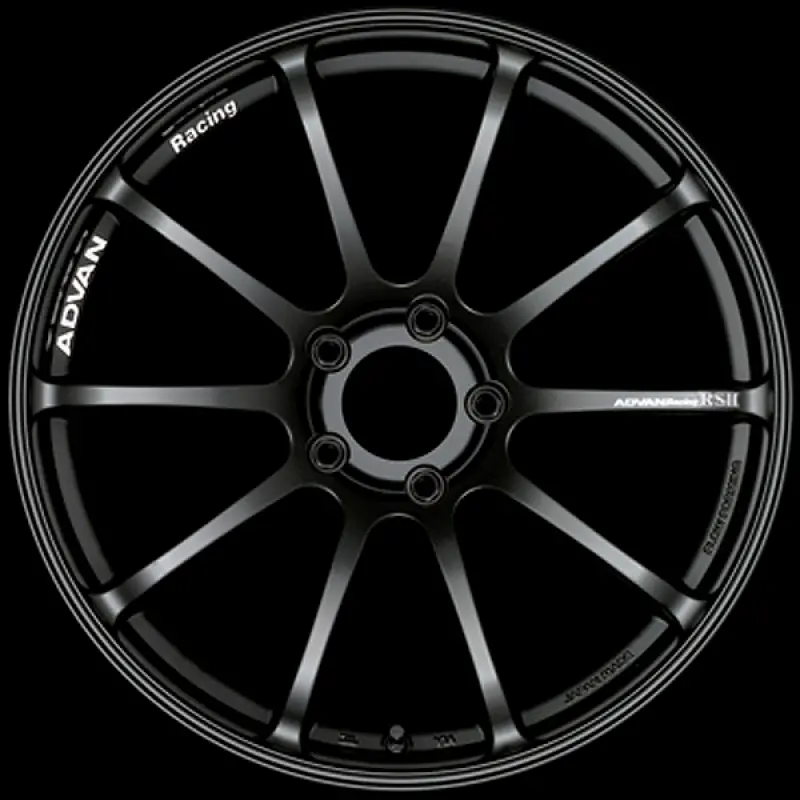 Advan Rsii 17X8.0 / +48 Offset / 5-100 / 63Mm Bore / Semi Gloss Black 1