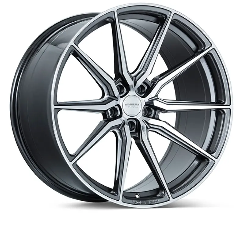 Vossen Hf-3 Gloss Graphite & Polished Wheel – 22X12, 5X120, Et25, Super Deep Face 1