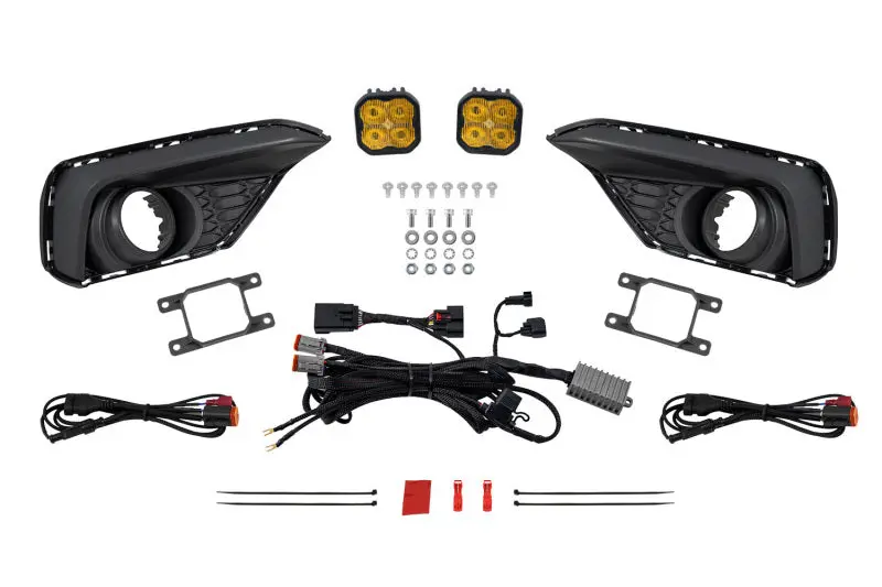 Diode Dynamics Ss3 Fog Lamp Add-On Kit – Yellow Sport Leds For 2026 Ford Mustang Ecoboost 1