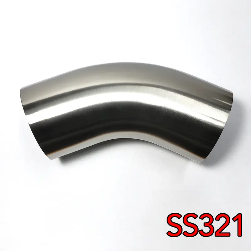 Stainless Bros Ss321 Stainless Steel Elbow – 1.75In Od, 45° Mandrel Bent, 1.5D Radius, 16Ga Wall 1