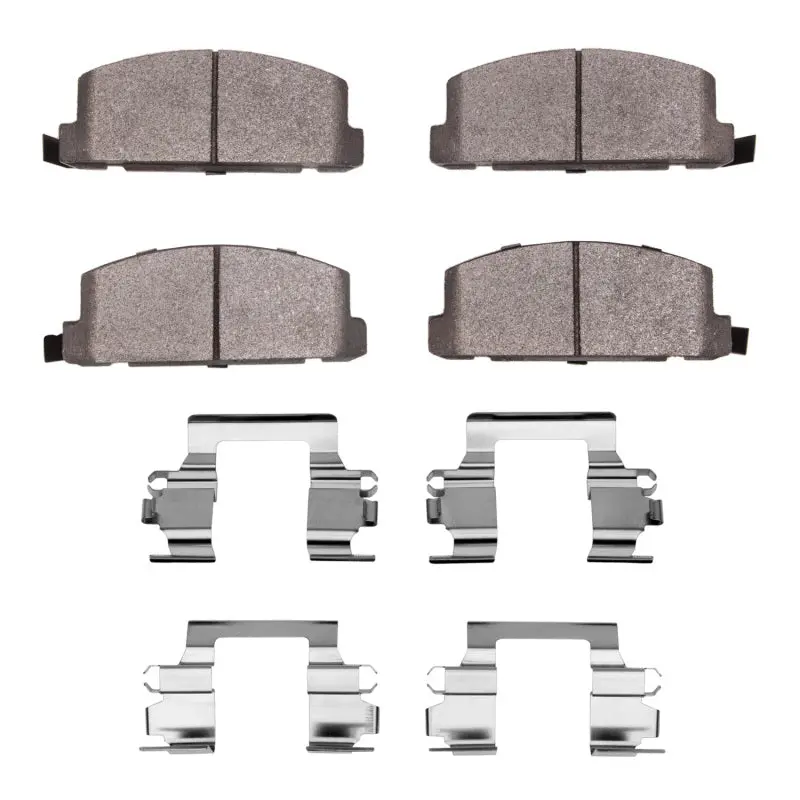 R1 Semi-Metallic Front Brake Pad And Hardware Kit For 1986 Isuzu Trooper 1