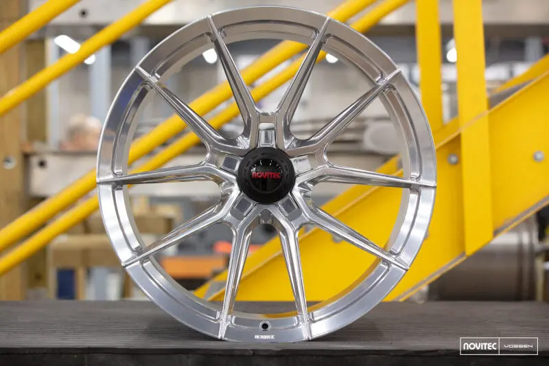 Vossen X Novitec Nf10 Forged Alloy Front Wheel — 21X9.5", 5X114.3, Et38, Brushed Gloss Clear Finish — Fitment For Ferrari 296 1