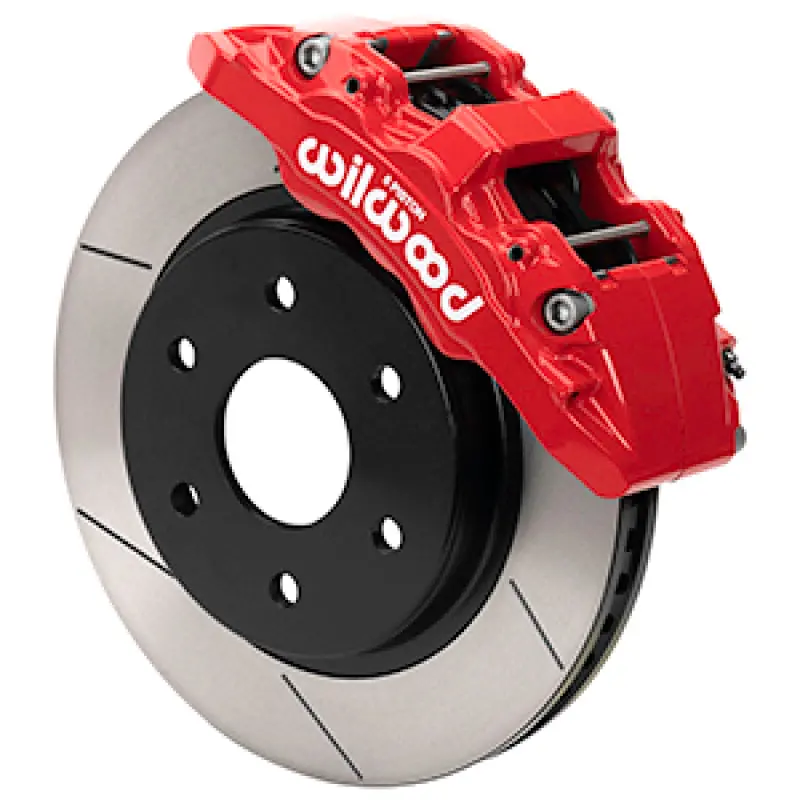 Wilwood Aero6-Dm Front Brake Kit For 2010–2014 Ford F-150 Raptor – Slotted Rotors, Red Calipers 1