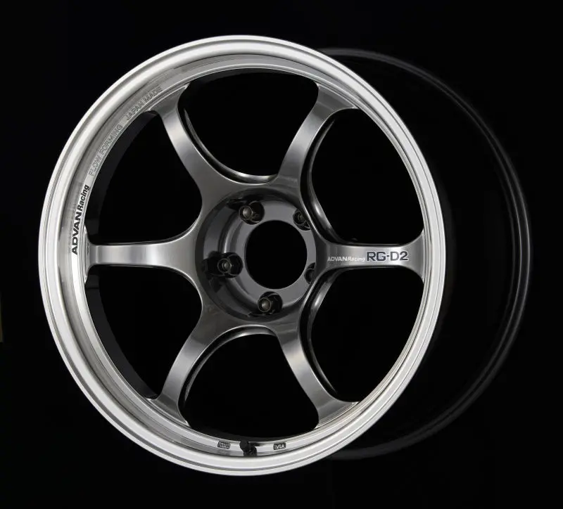 Advan Rg-D2 Forged Alloy Wheel – 17×7.5, +38 Offset, 4×100 Pcd, Hyper Black Finish 1