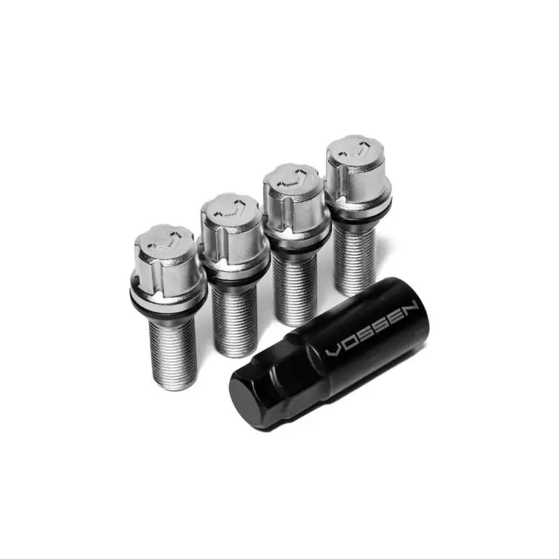 Vossen 28Mm Lock Bolt - 14X1.5 - 17Mm Hex - Cone Seat - Silver (Set Of 4) 1