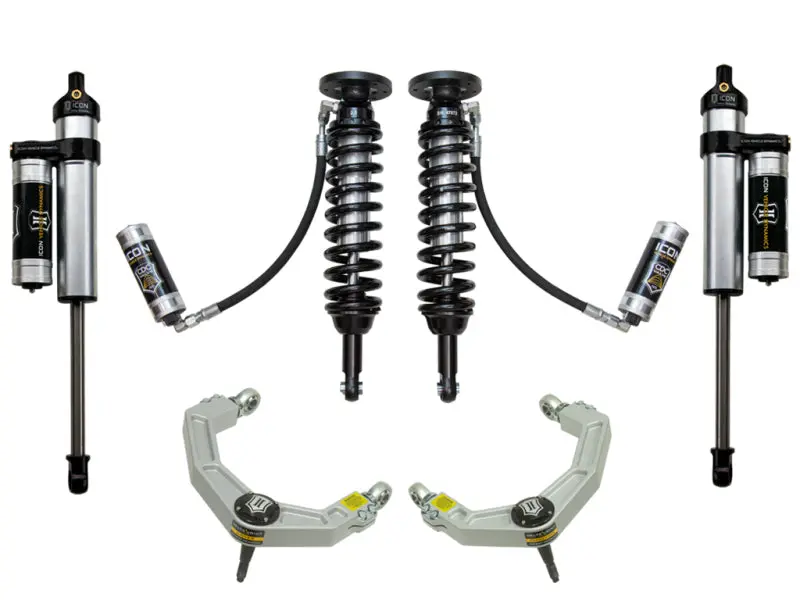 Icon Vehicle Dynamics Stage 4 Suspension System For 2009–2013 Ford F-150 2Wd – Includes Billet Upper Control Arms And 1.75–2.63In Lift 1