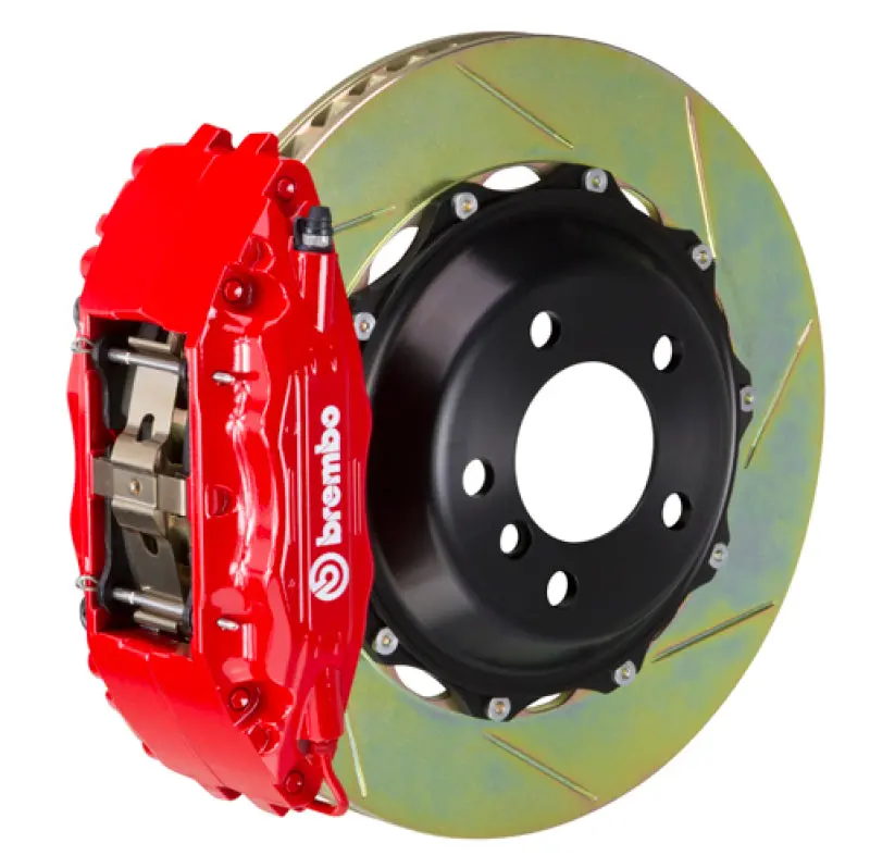 Brembo Front Gt Big Brake Kit For 2005–2013 Corvette: 6-Piston Calipers, 355X32Mm Slotted Two-Piece Rotors (Red Finish) 1