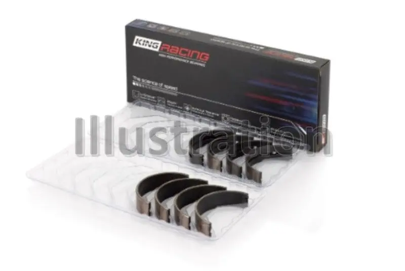 King Pmaxblack Coated Main Bearing Set — .001 Oversize For Buick/Pontiac/Oldsmobile V6 Engines 1