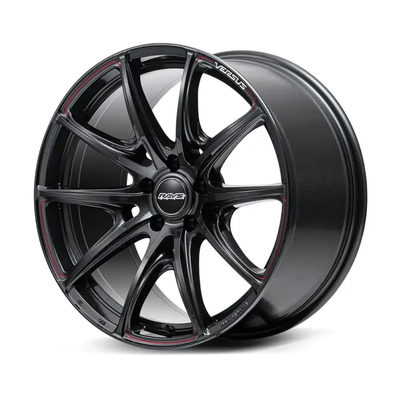 Versus Vv25R 19X8.5 Inch Black Glass Alloy Wheel With +38 Offset And 5X120 Bolt Pattern 1