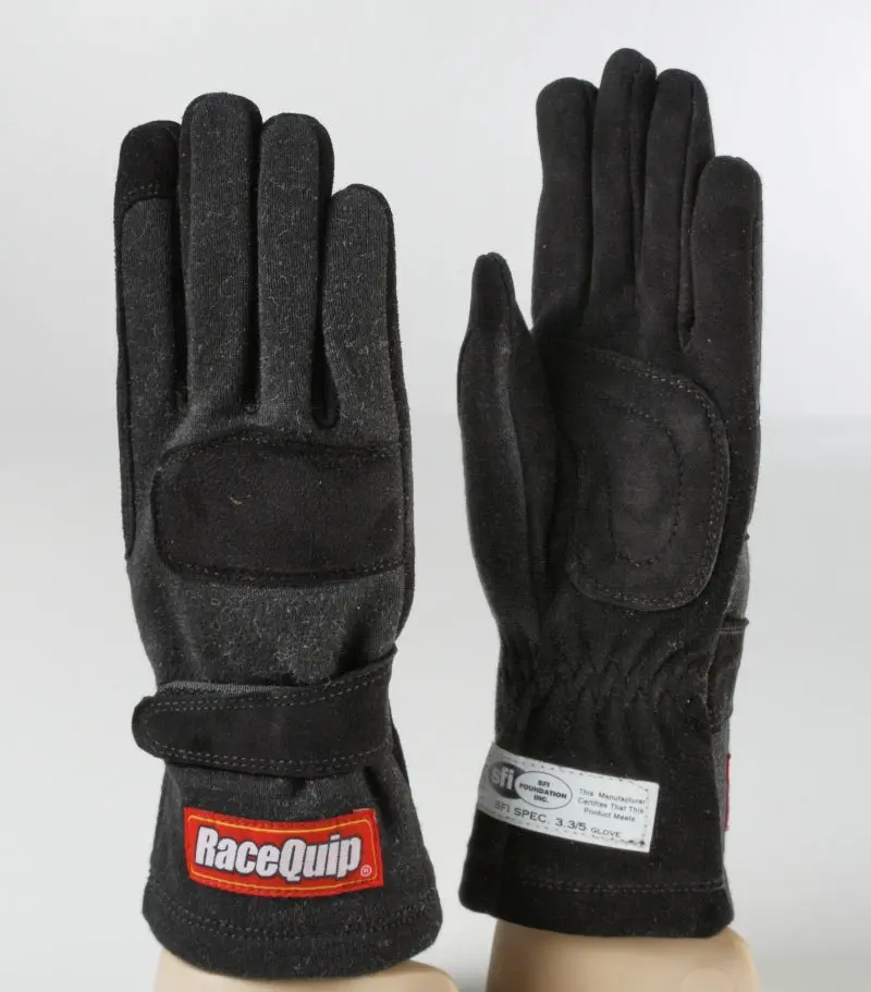 Racequip Sfi-5 Rated Racing Gloves – Dual-Layer Black, Size 2Xl 1