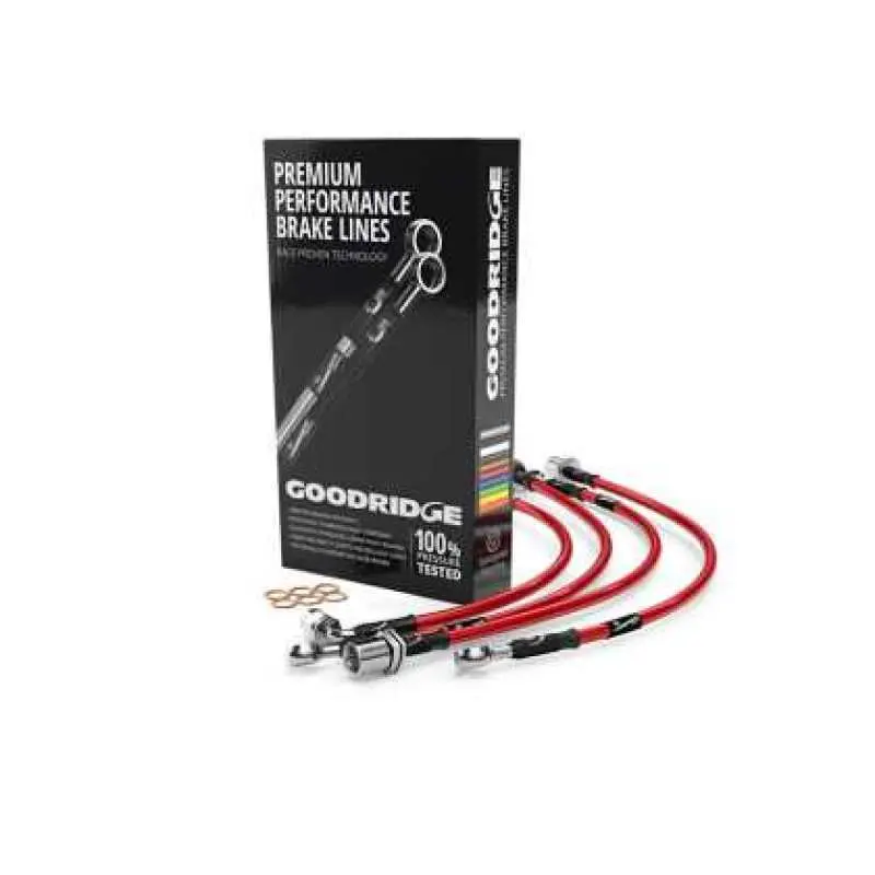 Goodridge Stainless Steel Brake Line Kit For 2015 Audi Q3 – Red 1